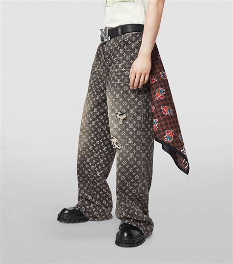 louis vuitton jeans men monogram